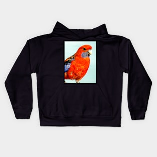 Crimson Rosella Kids Hoodie